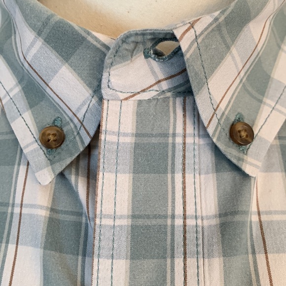 Carhartt Mens 2XL short sleeve plaid button shirt - Picture 5 of 10